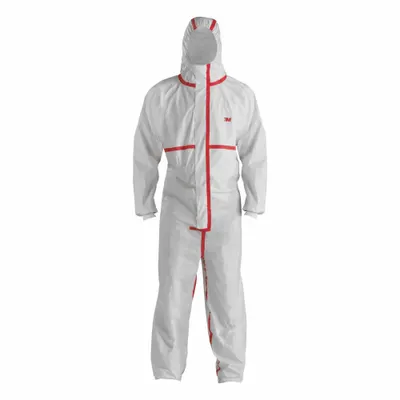 3M Chemical Coverall: ISO 1 and above, Non-Porous Film Laminate, Non-Sterile - ISO 1 Non-Sterile Cleanroom Coveralls