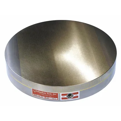 SUBURBAN Magnetic Chuck: Fine Pole, 160 mm Dia - Round Magnetic Plate Chucks