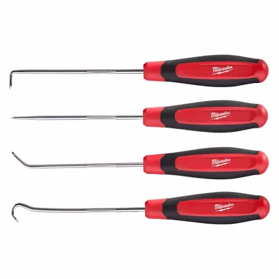 MILWAUKEE Hook/Pick Set: Steel, Angle/Hook/Straight - Hook & Pick Sets