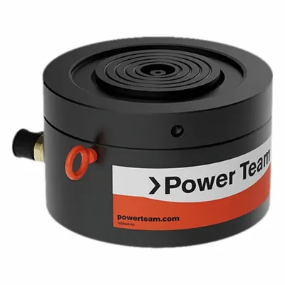 POWER TEAM Lock Nut Hydraulic Rams: 110 ton Nominal Capacity, 2 in Nominal Stroke Lg - Low Profile Lock Nut Rams