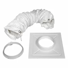 Duct kit accessory for portable air conditioners. Designed for use with Iceberg model KPHP2211-2 to direct exhaust airflow. Suitable for venting hot air from the unit in commercial or industrial spaces.