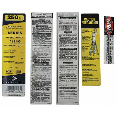 LOUISVILLE Label Kit, For AS2104/AS2106/AS2108/AS2110, PK-AS2100 - Material Handling Parts