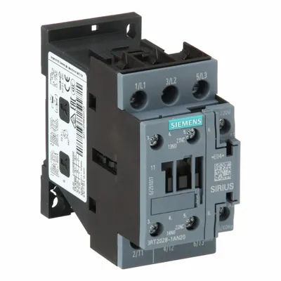Siemens Magnetic Contactor: Non-Reversing, 3 Poles, 3NO Contacts, 38 A - Non-Reversing IEC Contactors
