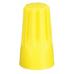 General-purpose twist-on wire connectors for splicing and insulating electrical wires in junction boxes, lighting fixtures, and control panels. Rated 600 V, accommodate wire sizes 22 AWG to 8 AWG. Maximum wire combination: (2) 12 AWG with (2) 14 AWG; minimum: (3) 20 AWG. Sold in packs of 100.