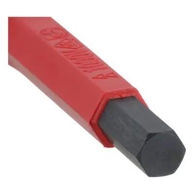 WIHA Insulated Hex Screwdriver: Insulated SoftFinish, Long Lg, 6 mm Tip Size - Insulated Hex Screwdrivers