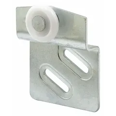 This hanging door roller from PRIME-LINE is designed for use on sliding doors such as barn or closet doors. Each pair supports up to 60 lb. The roller measures 2-1/2 inches in length and 3-3/4 inches in width. Supplied as a pack of one pair.