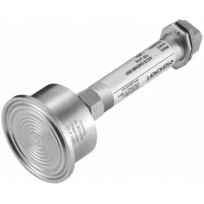 ASHCROFT Sanitary Pressure Transmitter: 1 1/2 in Triclamp, 0 to 300 psi, 1 to 5V DC - Sanitary Pressure Transmitters with 4-Pin Mini-DIN Connector