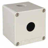 SCHNEIDER ELECTRIC Push Button Enclosure: 22mm, 1 Holes, Cast Zinc, NEMA 13/4 (MPN XAPG19501)