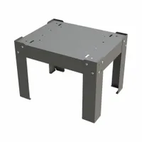 DURHAM MFG Optional Base For Slide Rack: 20 5/8 in Overall Wd, 16 1/8 in Overall Dp, Steel, Gray (MPN 304-95)
