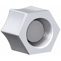 JACO Compression Nuts: 3/8 in OD Size, Compression, Nylon, 5 PK (MPN N-O-6)