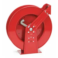 Spring Return Hose Reel: 100 ft (1/2 in I.D.), 500 psi Max Op Pressure, Nickel Plated Steel, Red (MPN 82000 OLP)