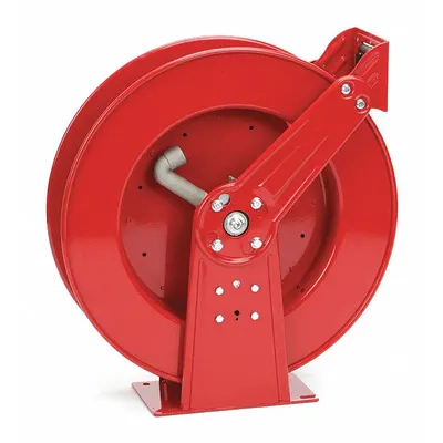 REELCRAFT Spring Return Hose Reel: 100 ft (1/2 in I.D.), 500 psi Max Op Pressure - Dual-Arm Air or Water Spring-Return Hose Reels
