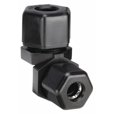 PARKER Compression Fitting Elbow: 5/16 in OD x 1/4 in OD Size - Polypropylene Compression Tube Fittings