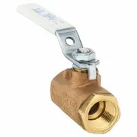 APOLLO Manual Two-Way Ball Valve: 1/2 in Size, Bronze, Straight, FNPT x FNPT, Std Port Ball Port (MPN 70LF14301)