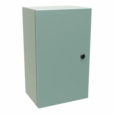 HAMMOND Electrical Enclosure: Steel, 20 in x 12 in x 8 in, NEMA 12/3R/4, Solid Cover - Steel Washdown Enclosures