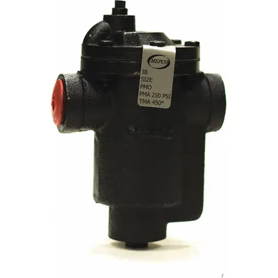 MEPCO Steam Trap: Cast Iron, 3/4 in FNPT, 765 lb/hr, 250 psi Max., 450°F Max. - Standard Inverted-Bucket Steam Traps