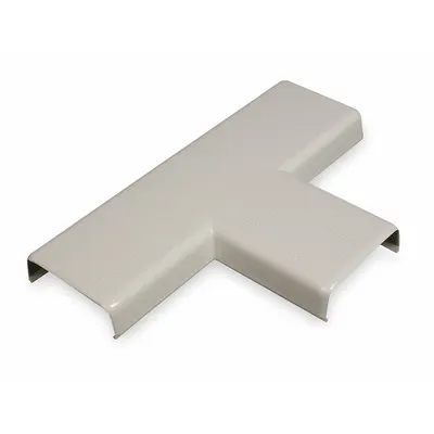 LEGRAND Tee for 800 Raceways, 1-1/4 in W x 1/2 in H, Plastic, Ivory - Tees for Nonmetallic Single-Channel Raceways