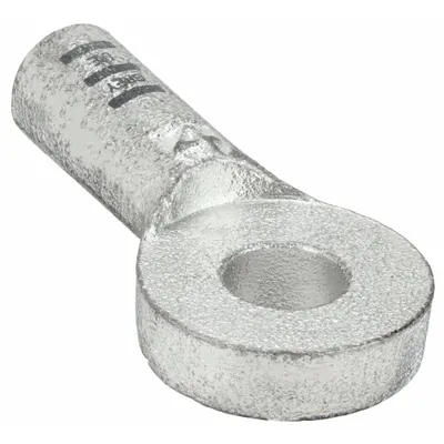 WESTWARD Lug: Crimpable Side Terminal, Crimp/Solder, Tin Plated, 4 ga, Gray - Crimpable Side Terminal Lugs