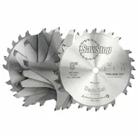 SAWSTOP Dado Blade Set: 8 in Dia., 15/16 in Max. Cut Wd, 5 Chippers, 24 Teeth, Stacked, -5° (MPN BTS-DS8-2402)