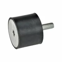 JW WINCO Vibration-Isolating Mount: Cylindrical, Natural Rubber, Male x Female Style (MPN 351-75-25-M12-ES-55)