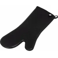 SAN JAMAR Oven Mitt: 685°F Max Temp, 17 in Overall Lg, Silicone, Black (MPN FX17)