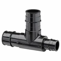 ZURN Barbed Tee: Polymer, Expansion, 1 1/2 in ID, 1 in ID, 1 1/2 in ID (MPN QEPT757X)