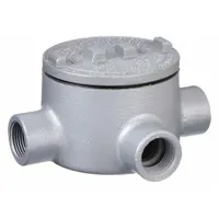 Conduit Outlet Body: Aluminum, GR, 1 1/4 in Trade Size, X Body, 31 cu in Body Capacity (MPN GRX125-A)
