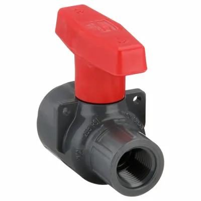 SPEARS Manual Two-Way Ball Valve: 1/2 in, PVC, Straight, FNPT x FNPT - PVC Ball Valves
