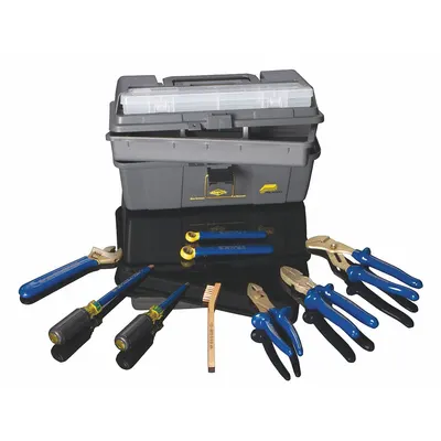 AMPCO Insulated Nonsparking Tool Kit: 9 Total Pcs - Insulated Nonsparking Tool Sets