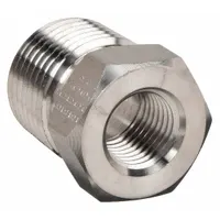 PARKER Metal Pipe Straight: Straight, Carbon Steel, 1/2 in x 3/8 in, 4,900 psi (MPN 8-6 RB-S)