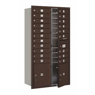 SALSBURY INDUSTRIES Mailbox: 4C, 20 Doors, Horizontal, 57 1/8 in H x 31 1/8 in W x 16 1/2 in D - Multi-Unit Mailboxes