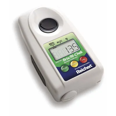 REICHERT Refractometer: Brix/Refractive Index, +/-0.0002% RI/+/-0.2% Brix Accuracy - Digital Handheld Refractometers