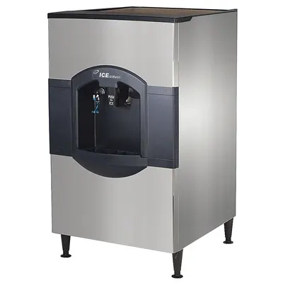 ICE-O-MATIC Ice/Water Dispenser: 180 lb Storage Capacity, Push Button - Furnishings, Appliances and Hospitality