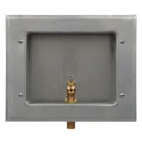 GUY GRAY Outlet Box: 1/2 in Sweat, 1/2 in Sweat, No Drain, 10 in Box Wd, 8.75 in Box Ht (MPN 88158)