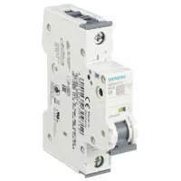 SIEMENS IEC Supplementary Protector: 5 A Amps, 72V DC, 10kA at 230/400V AC, Screw Clamp, 5SY4, C (MPN 5SY41117)