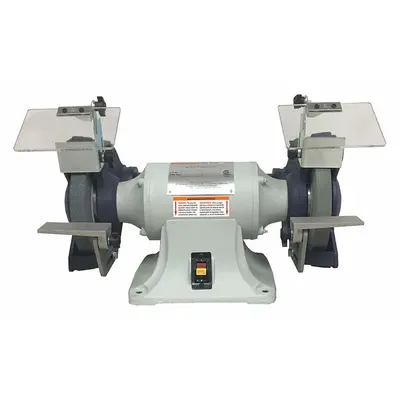 Dayton Bench Grinder: Fixed Speed, 1/2 hp, 7 in Max Wheel Dia, 3,450 RPM - Fixed-Speed Bench Grinders with Dust Exhaust Port