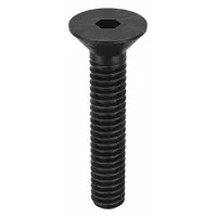 Socket Flat Head Screw: #5-40 Thread Size, 5/8 in Lg, Flat, Black Oxide, Alloy Steel, 100 PK (MPN 5C62KFC)