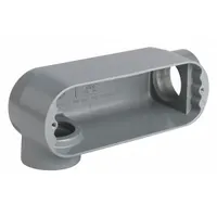 Conduit Outlet Body: Iron, 2 1/2 in Trade Size, LR Body, 142 cu in Body Capacity, Threaded Hub (MPN OLR-7M)