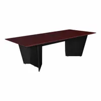 REGENCY Conference Table: Rectangle, Laminate/Melamine, Mahogany, 96 in Overall Lg, 48 in Overall Wd (MPN ACT9648MHBK)