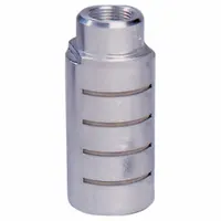 ARROW PNEUMATICS Muffler: 1 1/4 in NPT, 2 1/2 in Hex Size, Stainless Steel, 300 psi Max Op Pressure (MPN ASQF - 10F)