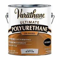 VARATHANE Finish: Finish, Interior, Oil, 1 gal Container Size, Wood, Satin, Clear, Clear, Ultimate (MPN 9132)