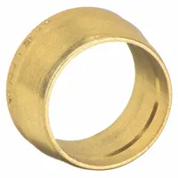 PARKER Compression Fitting Ferrule: 3/8 in OD Size, Compression, Brass (MPN 6 TZ-B)