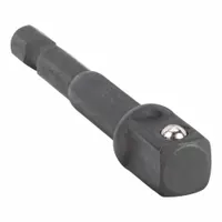 DEWALT Hex Drive Socket Adapter: 1/4 in Input Drive Size, Black Oxide, 3/8 in Output Drive Size (MPN DW2542IR)