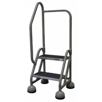 COTTERMAN Rolling Ladder: 1.5 ft Platform Ht, Partially Assembled, Steel, Wt-Actuated Auto-Lock (MPN ST-202 A2 C1 P5)