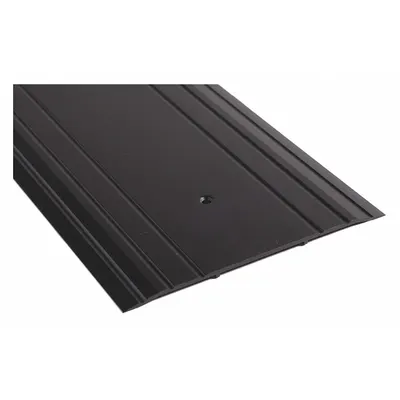 NATIONAL GUARD 913DKB-72 Aluminum Saddle Threshold, 6 ft, Fluted Transition - Saddle Thresholds
