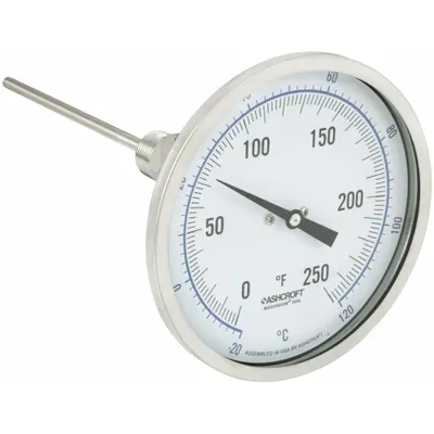 ASHCROFT Adjustable-Angle Thread-Mount Dial Thermometer - Adjustable-Angle Thread-Mount Dial Thermometers