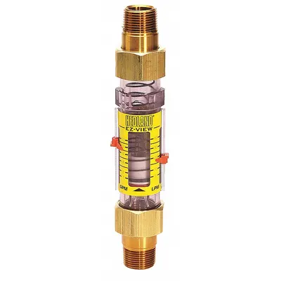 HEDLAND Mechanical Flowmeter: Flow Meter, Scale, Variable Area, Inline, Universal - Inline Flowmeters for Water with Remote Output