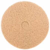 ABILITY ONE Burnishing Pad: Tan, 20 in Dia, Polyester, 1,500 RPM Max Speed, Round, 5 PK (MPN 7910-01-513-2223)