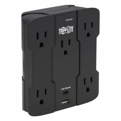 TRIPP LITE Outlet Strip: 5 Outlets, 1,050 J Rated Energy, 3.9 A Current, UL 1449, Black - General Purpose Surge Protectors