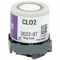 Replacement sensor for the Radius BZ1 gas detector, designed to detect chlorine dioxide in the range of 0 to 1 ppm. This sensor has a 2-year operational life and is used in industrial safety applications to monitor toxic gas levels